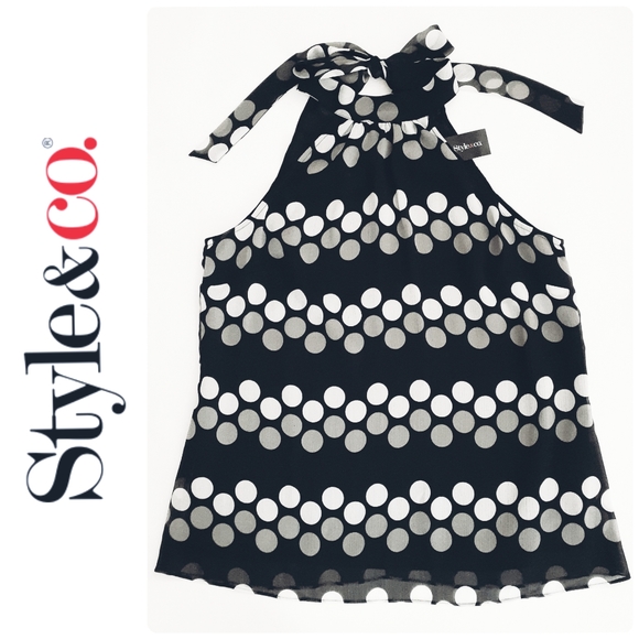 Style & Co. Tops - Style &Co Los Angelos Halter Tie neck wome…